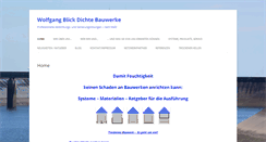 Desktop Screenshot of dichte-bauwerke.com