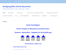 Tablet Screenshot of dichte-bauwerke.com